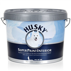 Краска интерьерная Husky Super Paint Interior белая 10 л