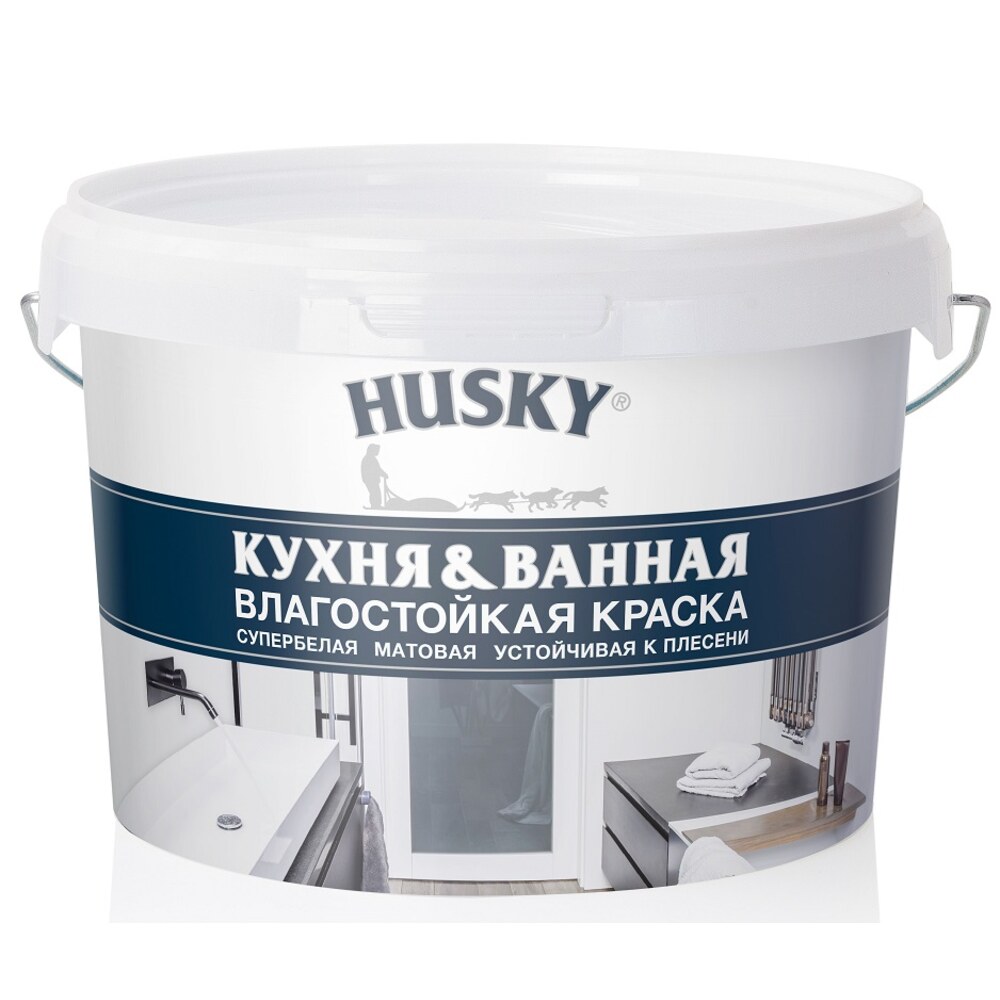 Краска интерьерная Husky Kitchen and Bathroom