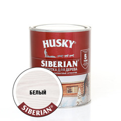 Антисептик Husky Siberian для дерева полуматовый белый 0,9 л
