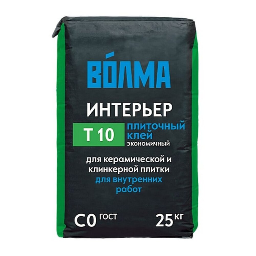 Клей для плитки Волма Интерьер серый (класс С0) 25 кг — купить в Москве ...