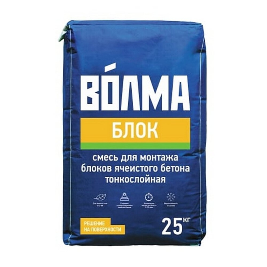 Клей для газобетона Волма-Блок 25 кг —  в Петровиче  .