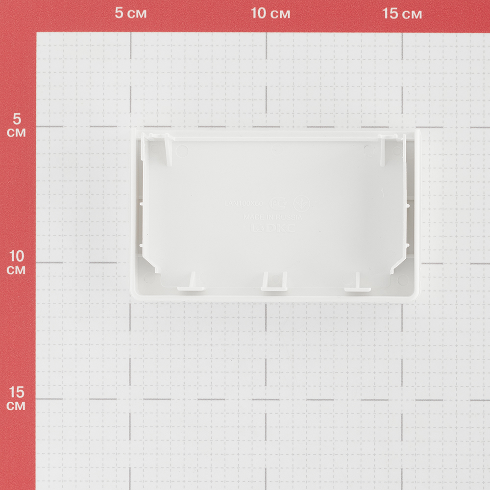 фото Заглушка торцевая для кабель-канала dkc (00874) 100х60 мм белая
