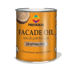 Масло ProstoColor Fasade Oil для наружных деревянных поверхностей ель 0,75 л