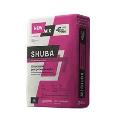 Штукатурка декоративная шуба фракция 2 мм New Mix Shuba бежевая основа 25 кг