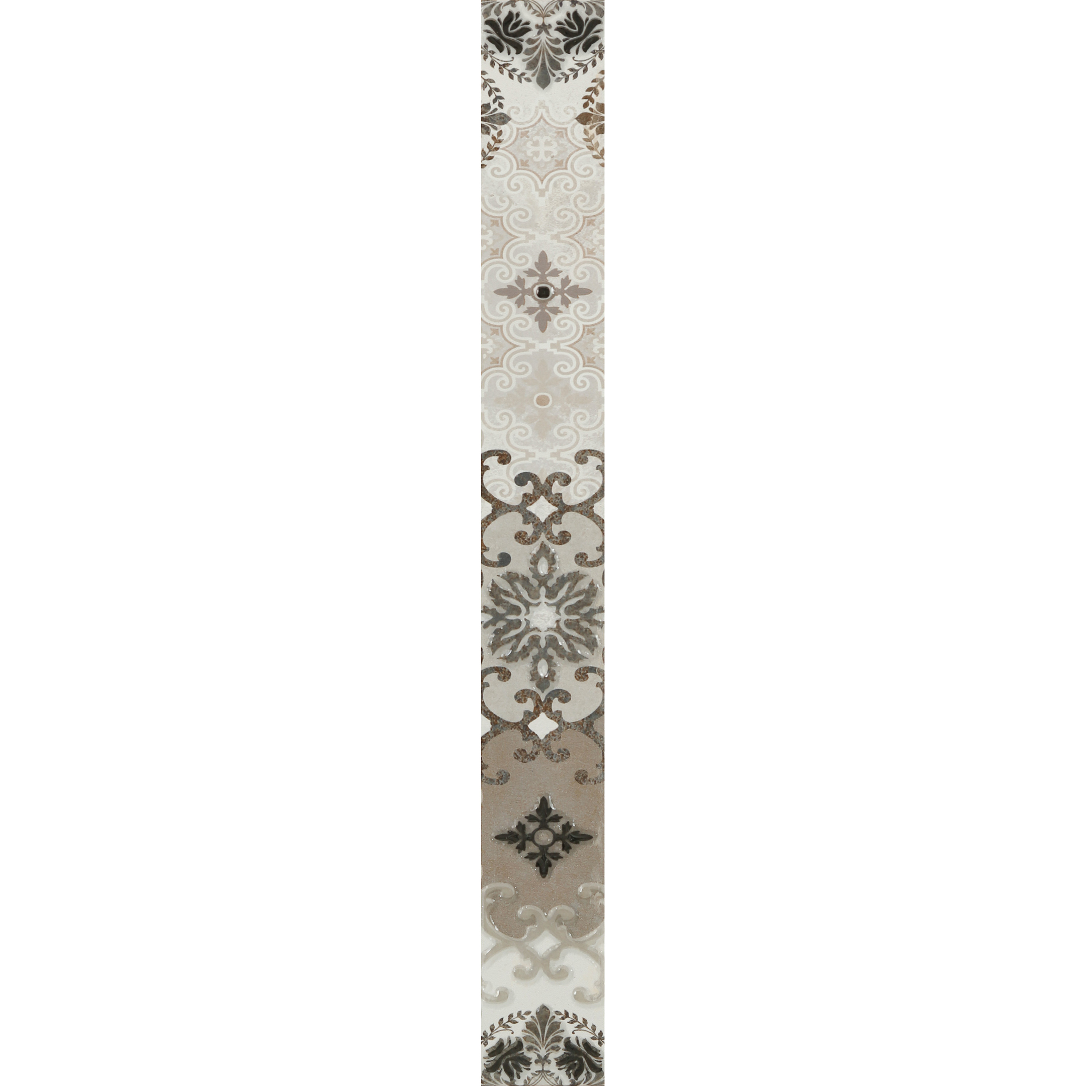 Плитка бордюр Cersanit Alrami многоцветная 440x50x8,5 мм плитка cersanit alrami amg092 серый рельеф