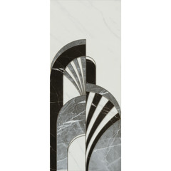 Плитка декор Gracia Ceramica Noir белая 600x250x10 мм