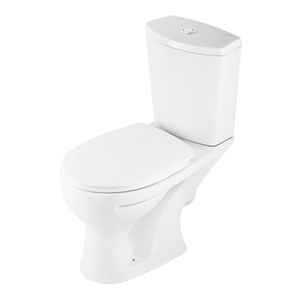 Унитаз-компакт Santeri Ультра с косым выпуском с сиденьем полипропилен ...