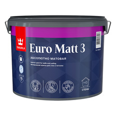 Краска водно-дисперсионная интерьерная Tikkurila Euro Matt 3 основа C 9 л