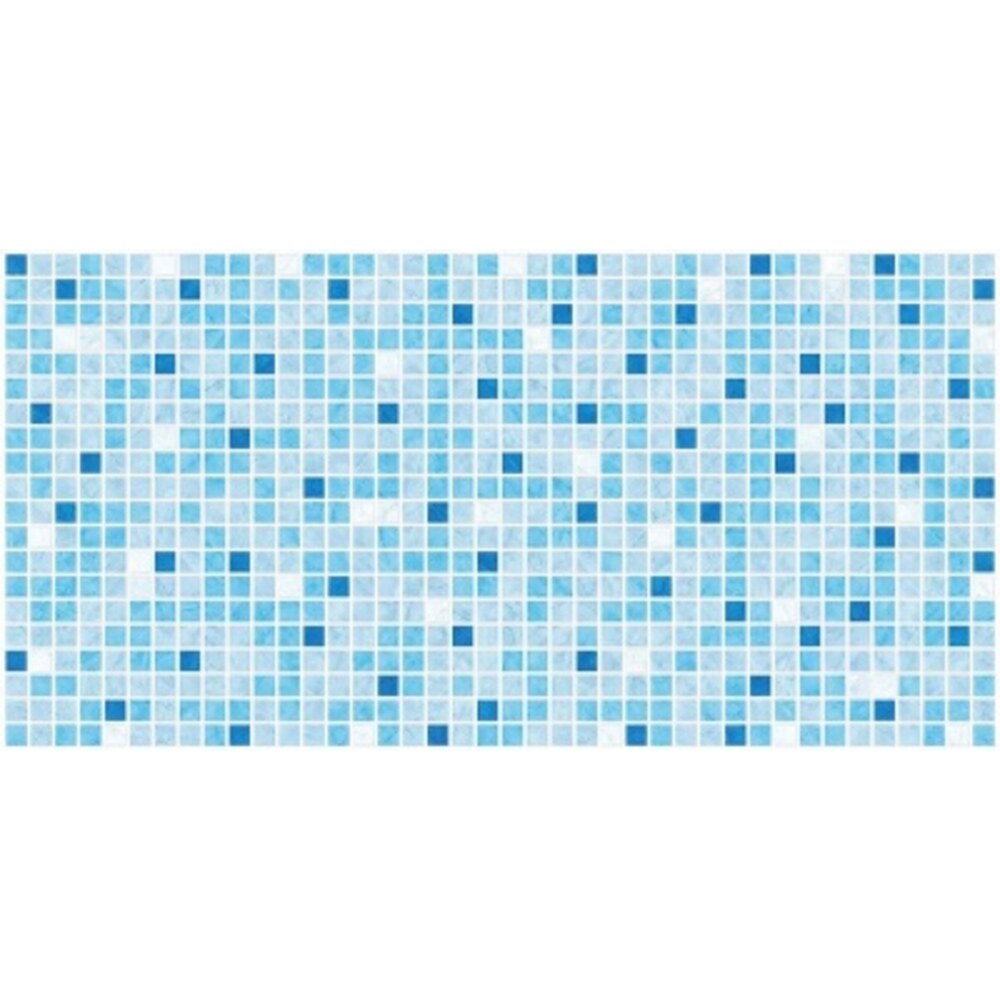 Панель ПВХ регул Декопан мозаика синий микс, синяя, 957 х 480 х 0,4 мм