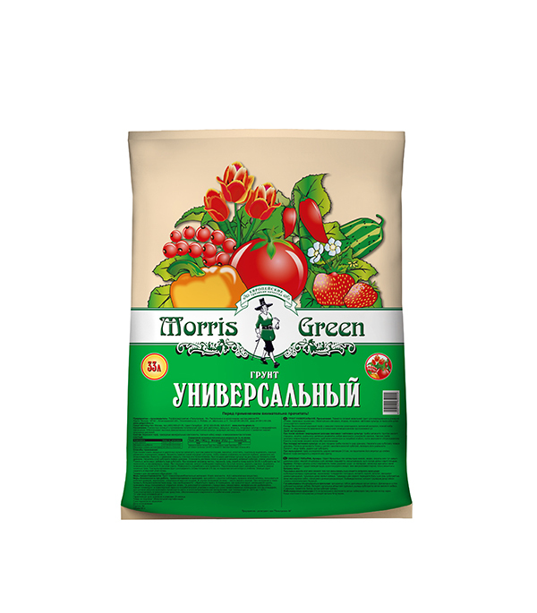 Почвогрунт Morris Green универсальный 33 л вермикулит morris green 2 л