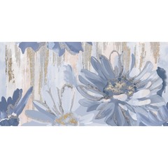 Плитка декор Нефрит-Керамика Артис голубая 1 250х500х7 мм