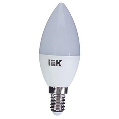 Лампа светодиодная Iek 7 Вт E14 свеча 3000К матовая