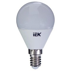Лампа светодиодная Iek 7 Вт E14 шар 3000К матовая