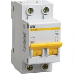 Автоматический выключатель IEK ВА47-29 (MVA20-2-025-B) 2P 25 А 4,5 кА 400 В на DIN-рейку