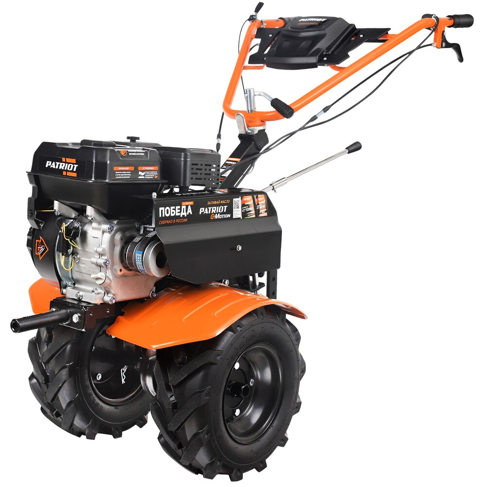 Мотоблок бензиновый ПАТРИОТ ПОБЕДА (колеса X-Drive, 4 вперед, 2 назад ...