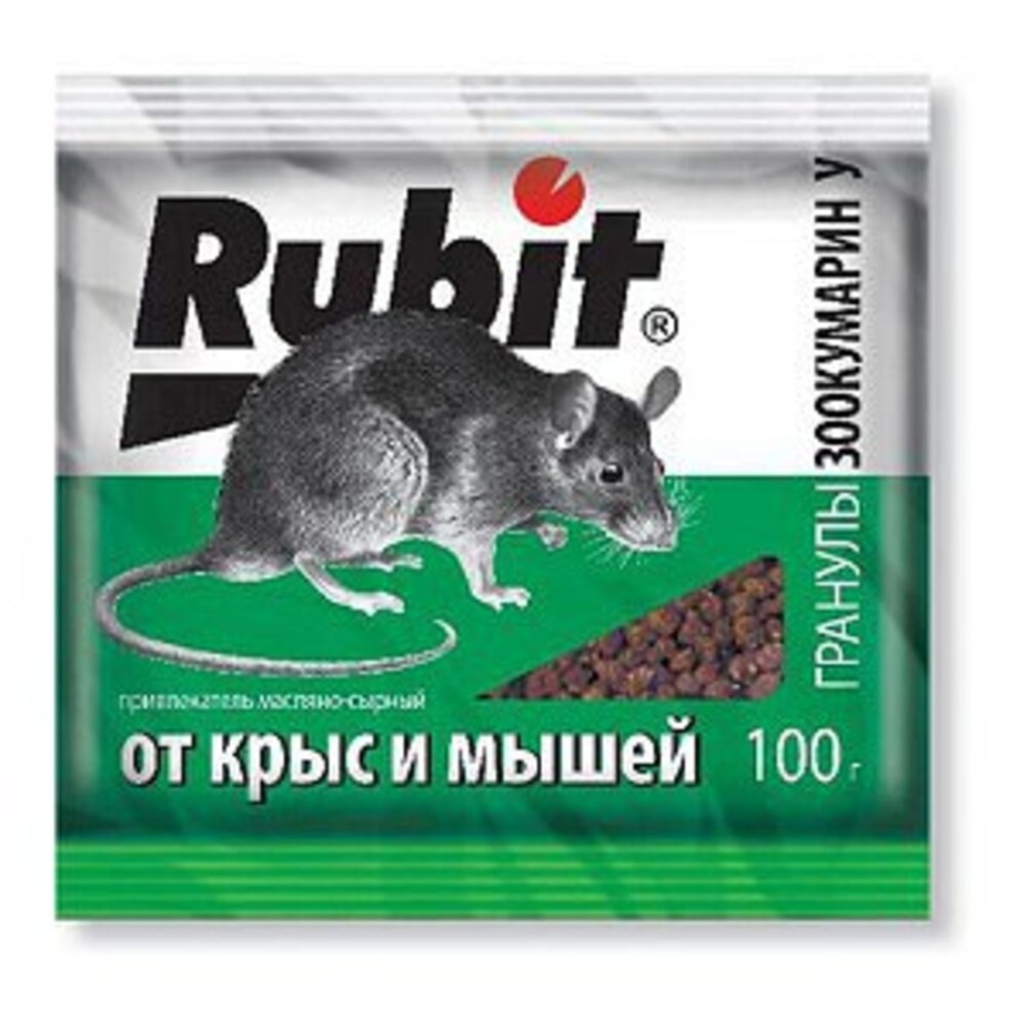 Средство для защиты от крыс и мышей гранулы Rubit Зоокумарин+ аромат ...