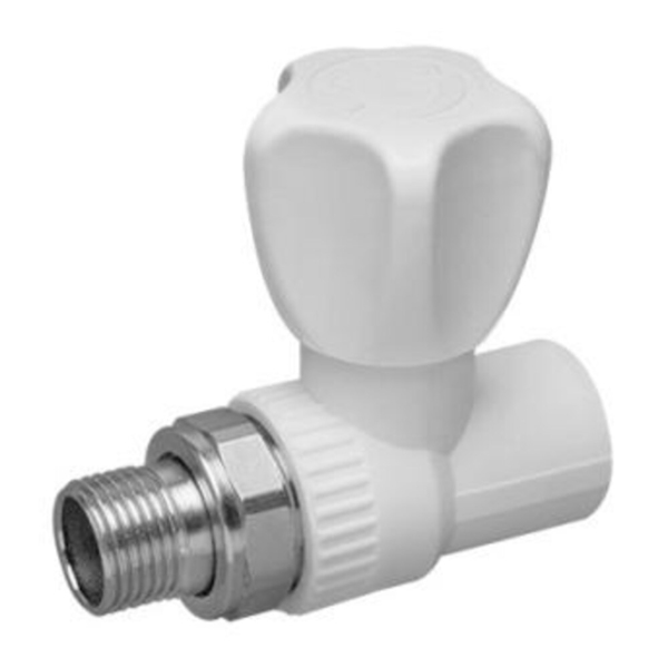 Кран шаровой полипропиленовый 25 мм х 3/4 ВН(г) прямой — купить в ...