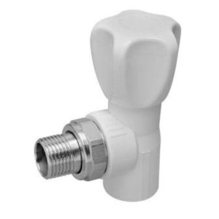 Кран шаровой полипропиленовый 25 мм х 3/4 ВН(г) угловой — купить в ...