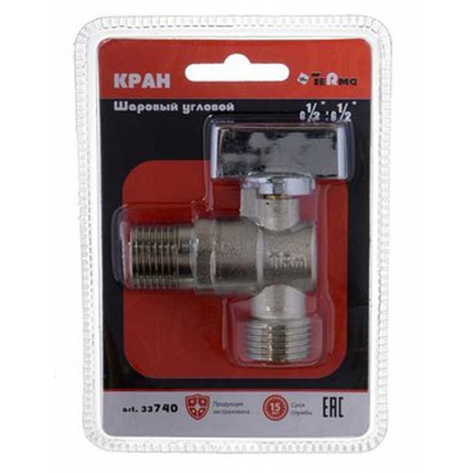 Кран шаровый угловой TRm 1/2\"*1/2\" 33740 (блистер) — купить в Петровиче ...