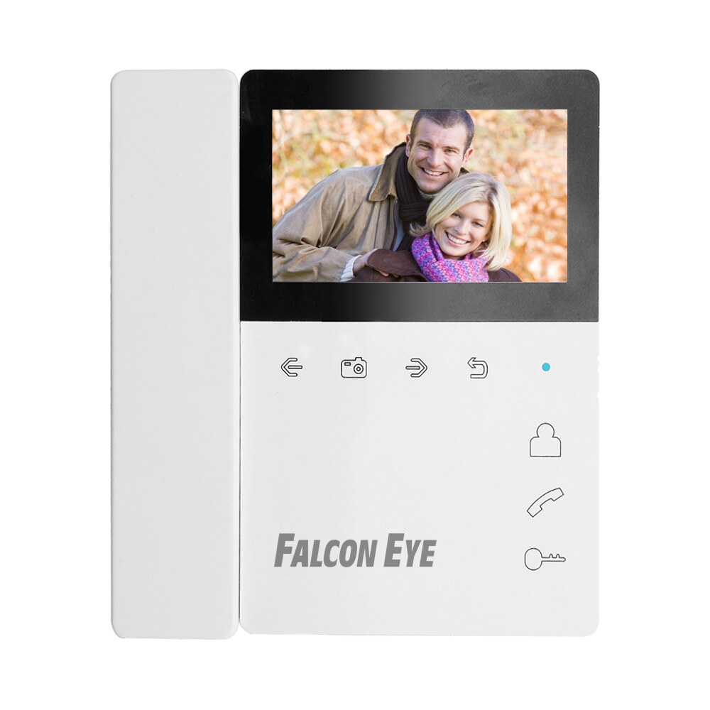 Видеодомофон проводной белый Falcon Eye 4,3 TFT с экраном и кнопками ...