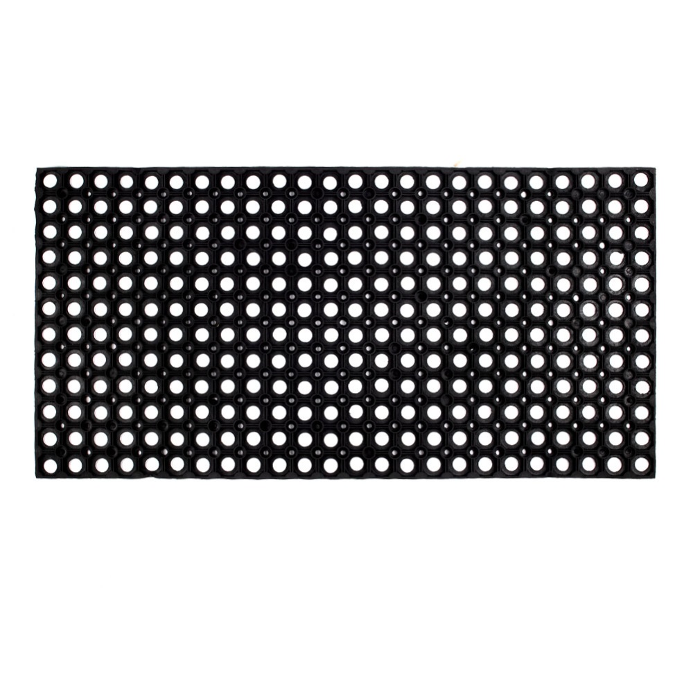 фото Коврик придверный резиновый черный 100х50 см 16 мм
