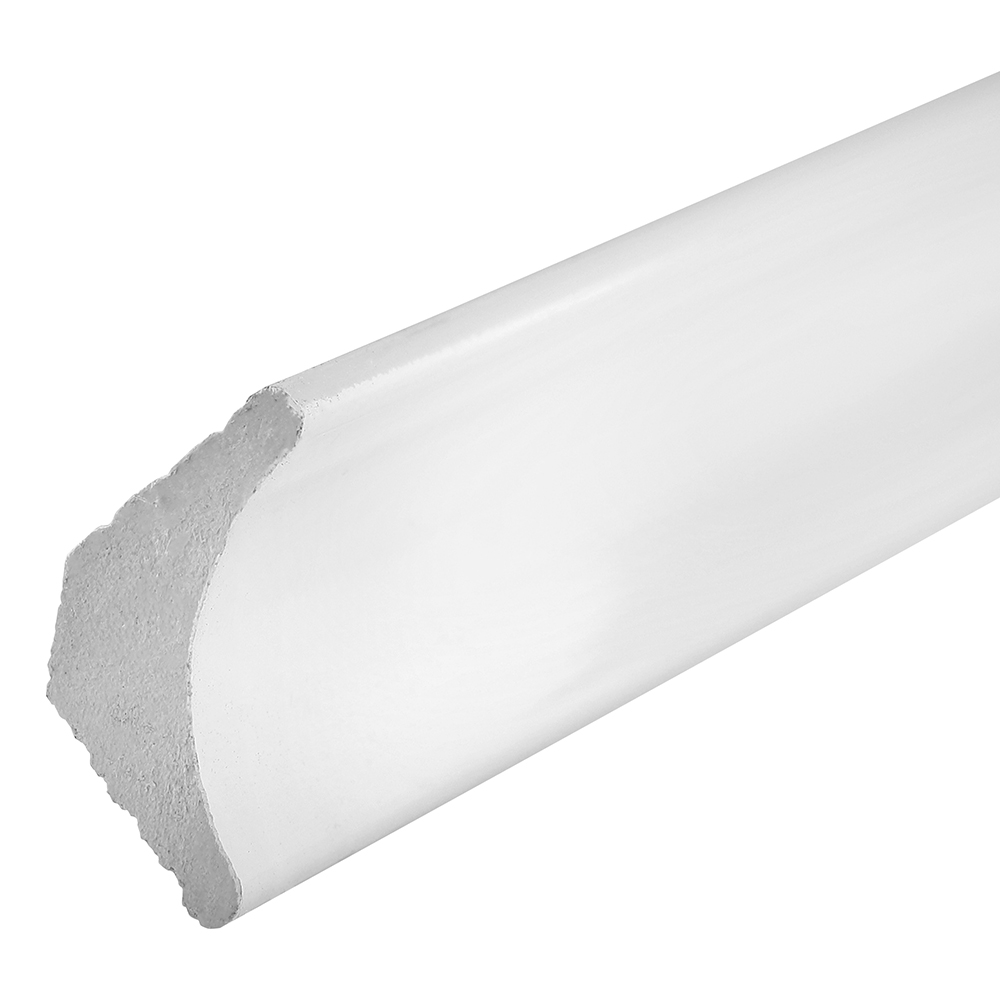 фото Плинтус из дюрополимера ударопрочный 20х20х2400 мм decomaster белый