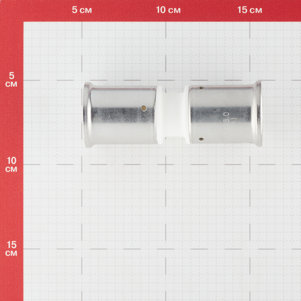 фото Муфта henco (15pkw-3232) 32(пресс) х 32(пресс) белая pvdf