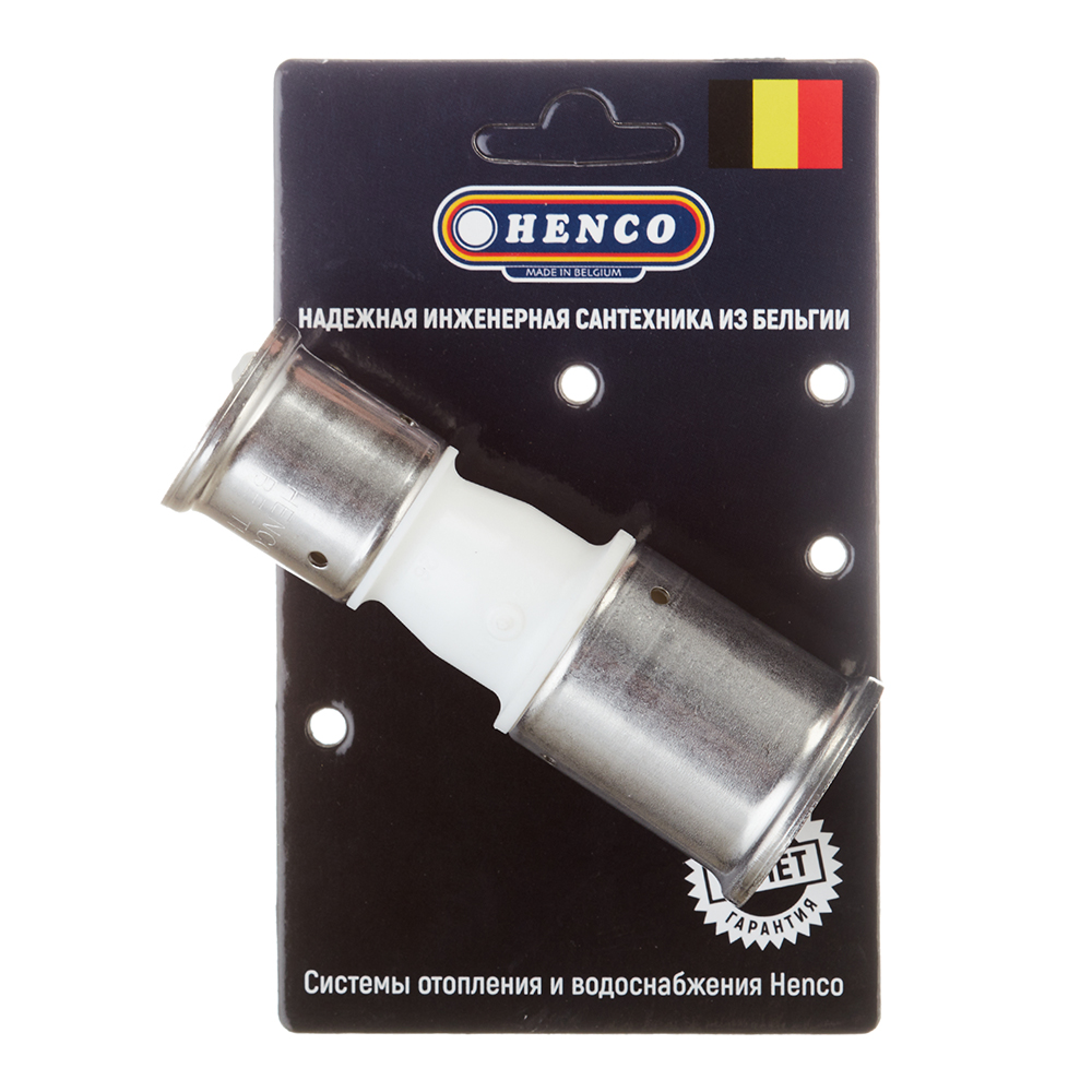 фото Муфта henco (16pkw-3226) 32(пресс) х 26(пресс) белая pvdf