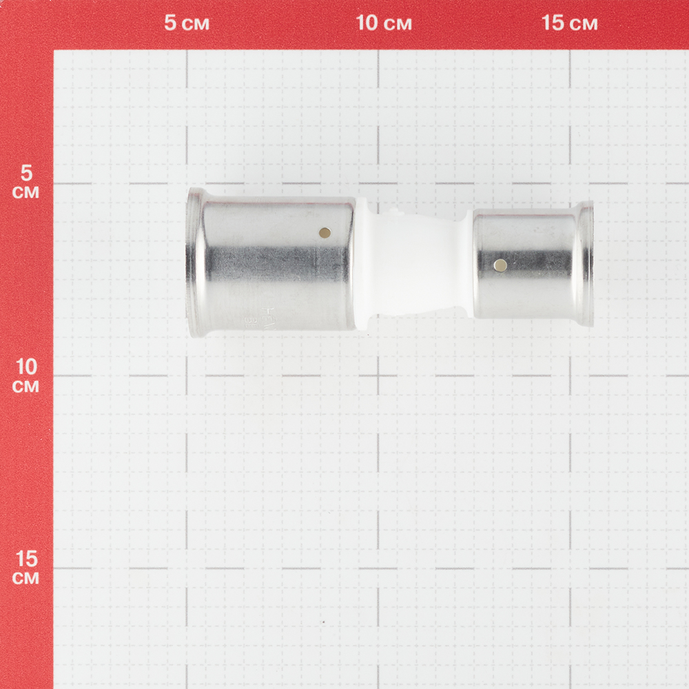 фото Муфта henco (16pkw-3226) 32(пресс) х 26(пресс) белая pvdf