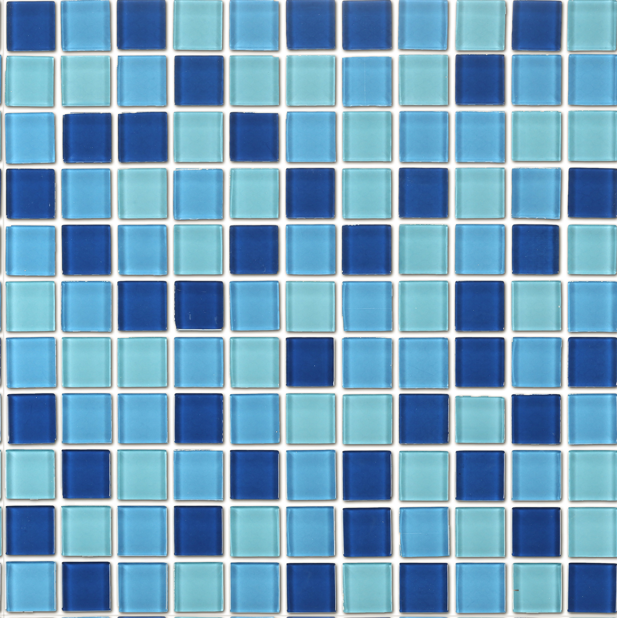 фото Мозаика lavelly cristal светло-голубой микс стеклянная 300х300х4 мм глянцевая