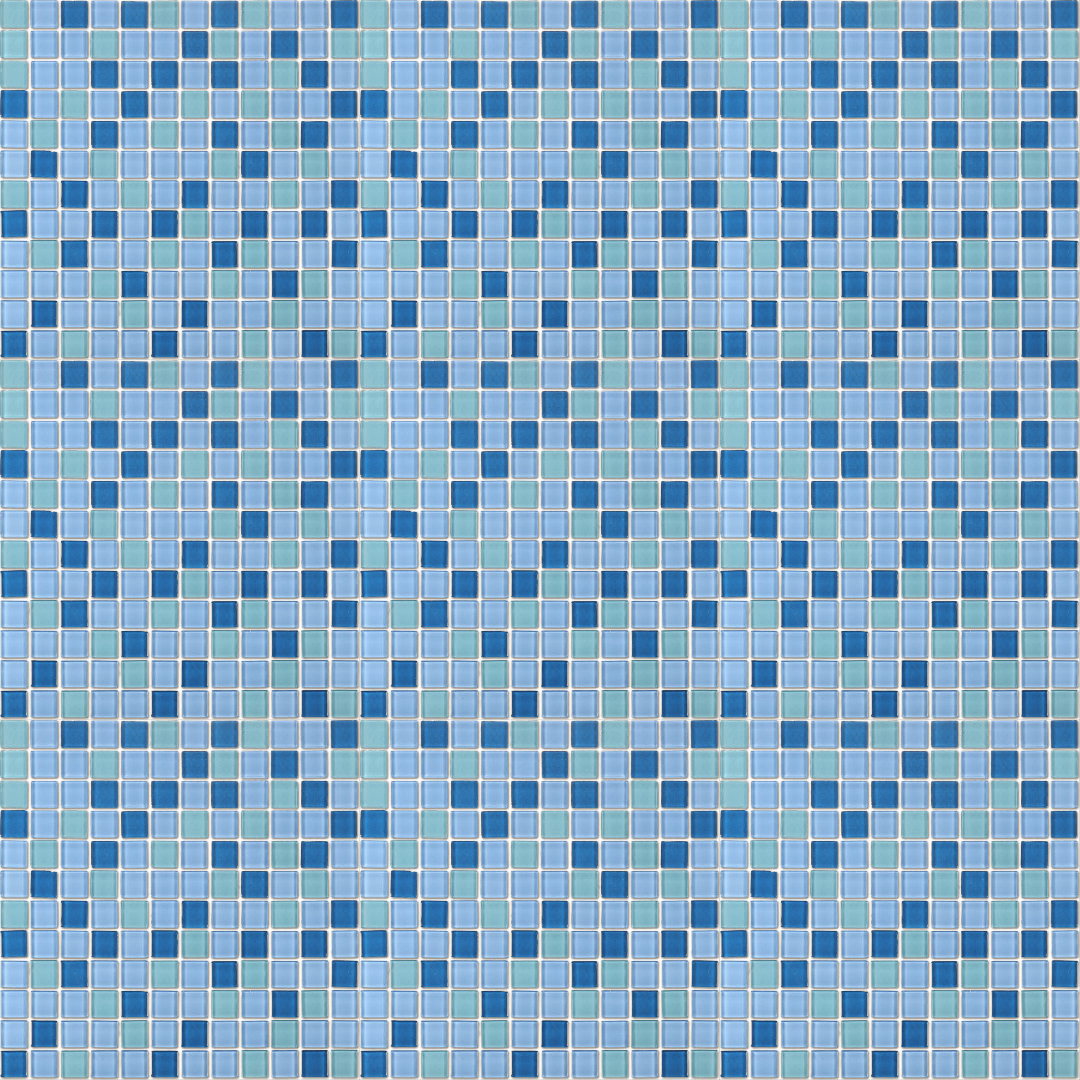 фото Мозаика lavelly crystal синий микс стеклянная 300х300х4 мм глянцевая