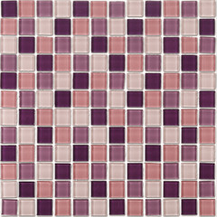 Мозаика Lavelly Crystal фиолетовый микс стеклянная 298х298х4 мм глянцевая