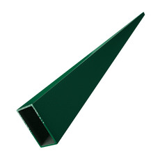 Лага для забора 40х20х1.5 мм 2,5 м зеленая RAL 6005 цинк+ порошковое покрытие