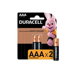 Батарейка Duracell ААA мизинчиковая LR03 1,5 В (2 шт.)