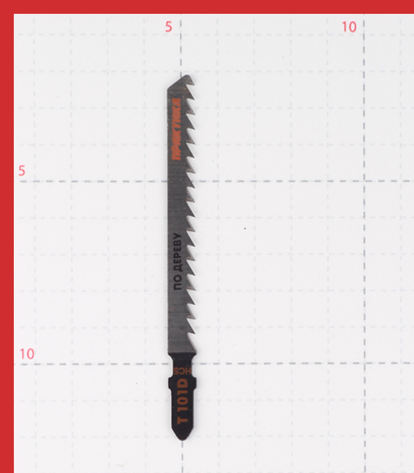 Пилки для лобзика Практика T101D (034-458) по дереву L75 мм быстрый рез (2 шт.) Вид№3