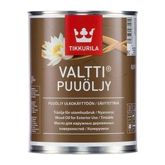 Масло Tikkurila Valtti Puuoljy для наружных деревянных поверхностей основа ЕС 0,9 л