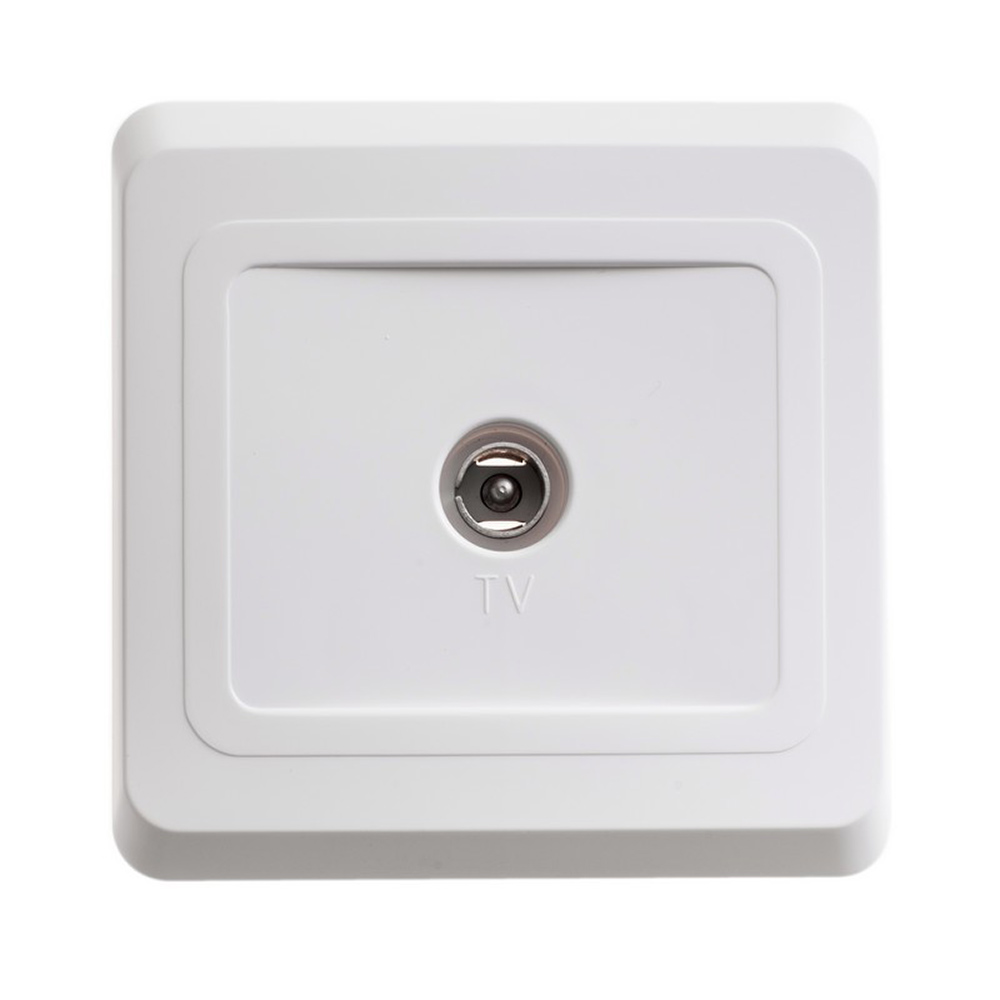 

Розетка телевизионная с рамкой Schneider Electric Этюд TVC-002B оконечная скрытая установка белая IP20, Белый