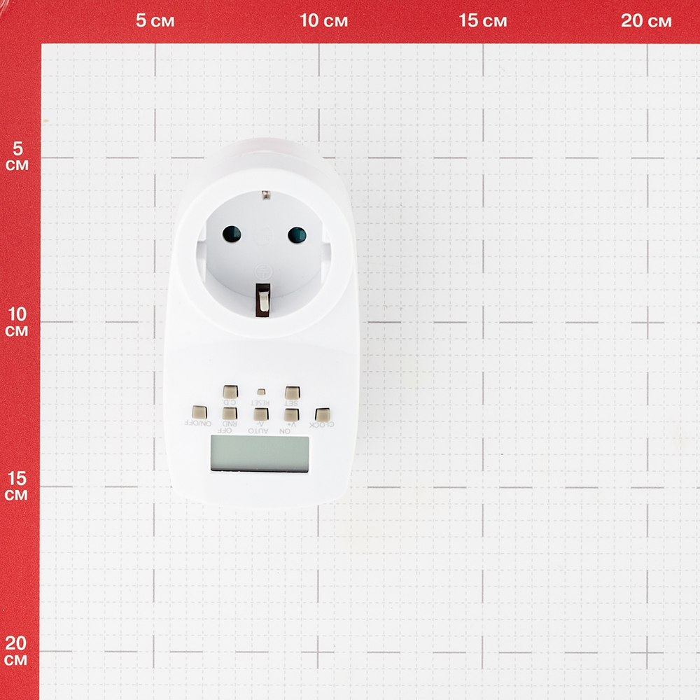 фото Розетка rexant переносная 16 а 250 в ip20 с электронным таймером