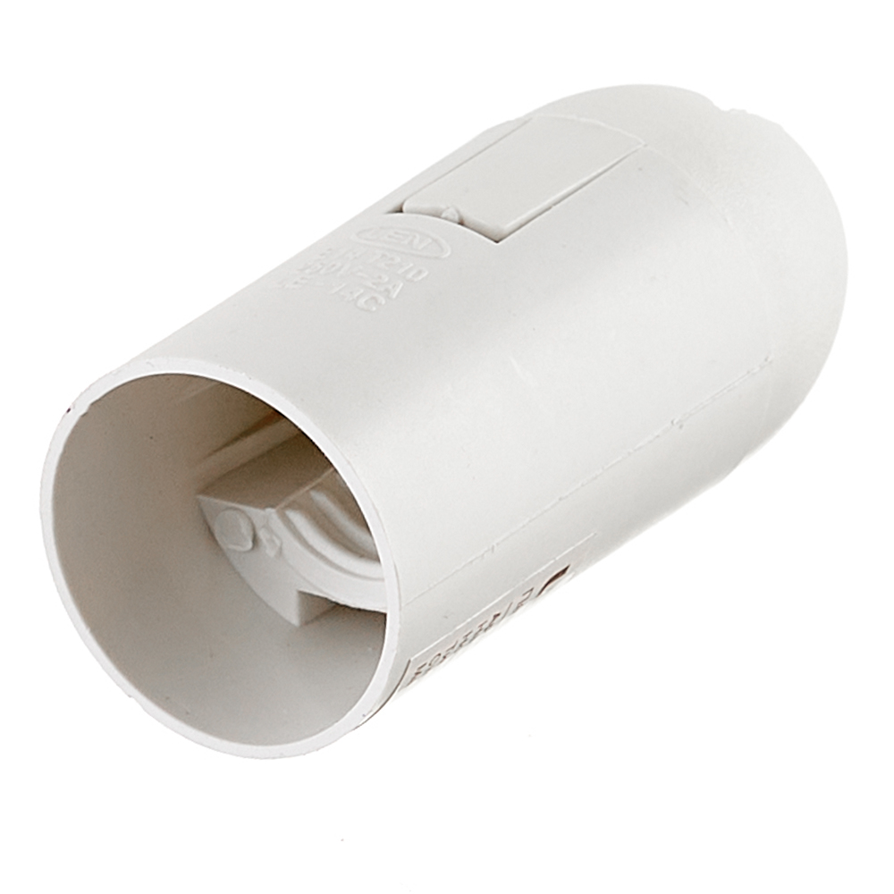 фото Патрон для лампы e14 universal термопластик ip20 220 в подвесной белый (5560712)