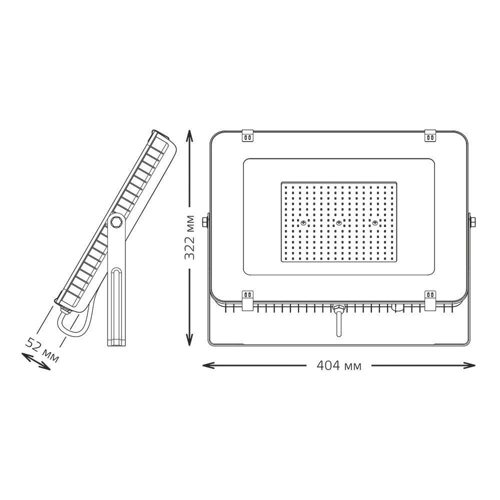 фото Прожектор светодиодный gauss qplus до-150 150 вт 175-265 в ip65 6500к плоский корпус (613100150)