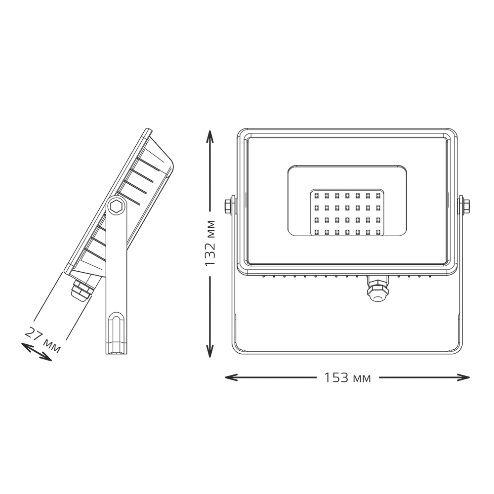 фото Прожектор светодиодный gauss qplus до-20 20 вт 220 в ip65 6500к плоский корпус (613511320)