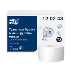 Бумага туалетная TORK в мини-рулонах 170 м (12 шт.)