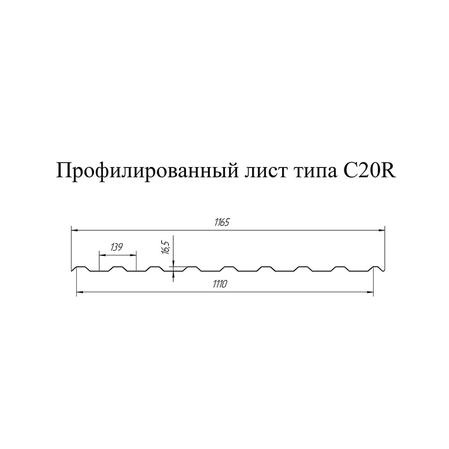 Профнастил с 20 технические характеристики размеры