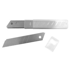 Лезвие для ножа Biber 18 мм прямое (50218) (10 шт.)