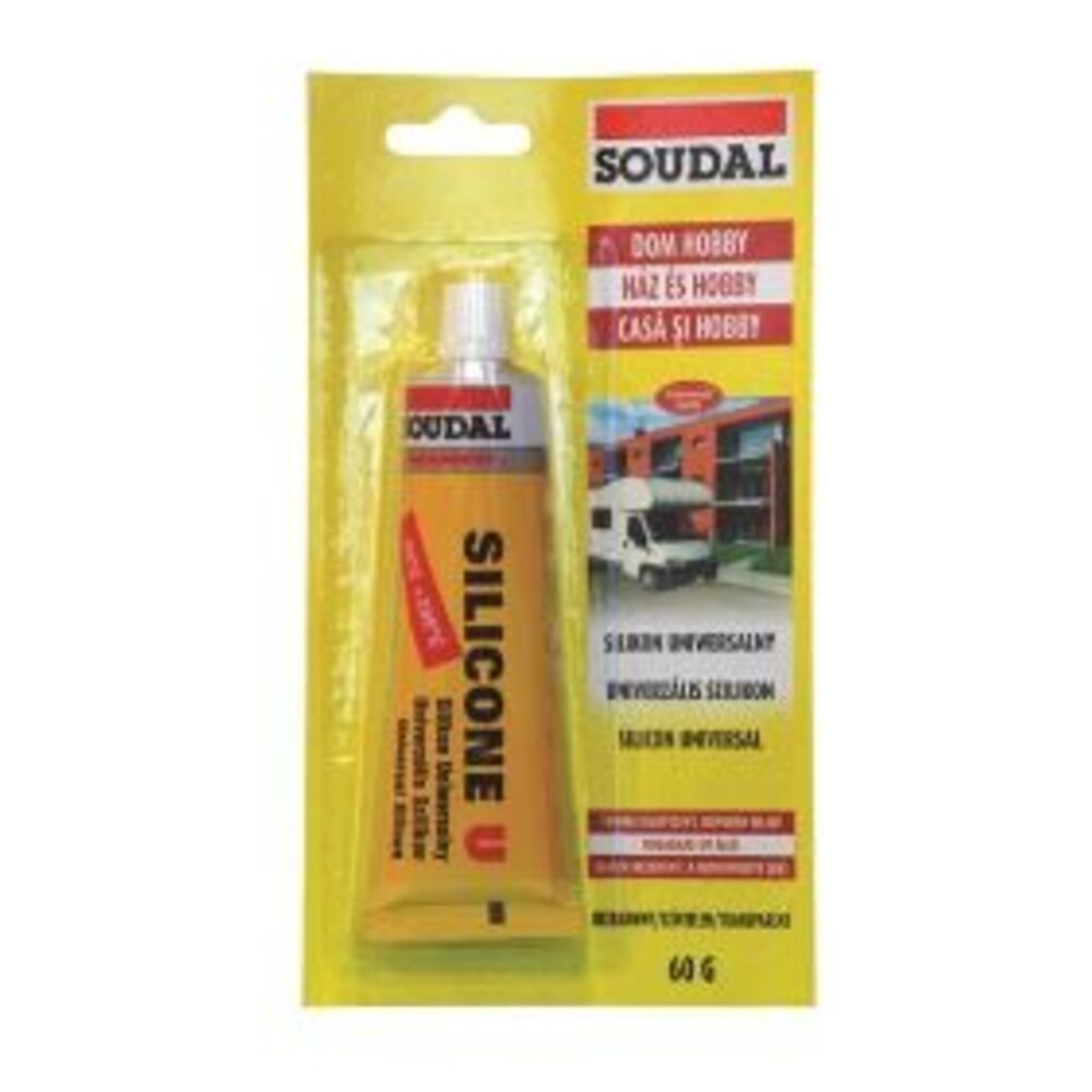 Герметик силиконовый универсальный Соудал бесцветный 60 мл — купить в ...