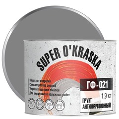 Грунт ГФ-021 Super Okraska серый 1,9 кг