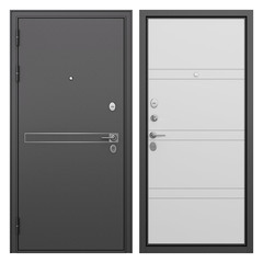 Дверь входная Buldoors Гранто левая букле графит - белый софт 960х2050 мм