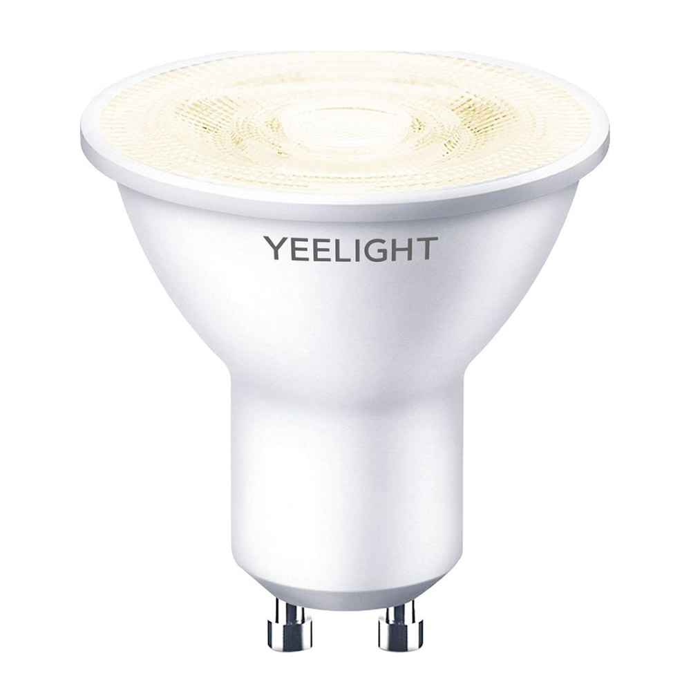 Лампа умная Yeelight Smart Home светодиодная диммируемая GU10 4,8 Вт белый 2700 К IP50 mr16 светильник умный yeelight smart home светодиодный диммируемый потолочный 50 вт rgb 2700 6500 к ip50 d455 мм