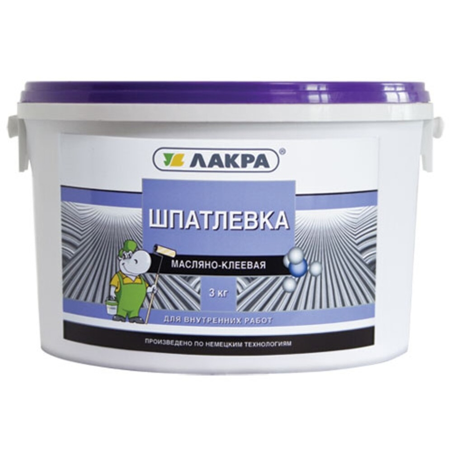 Шпатлевка масляно-клеевая Lakra 3 кг — купить в Петровиче в Санкт ...