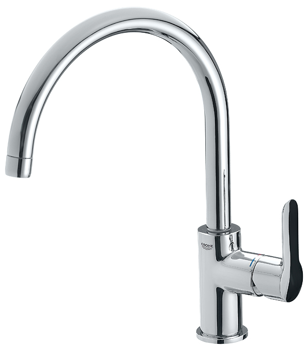 Смеситель для кухни grohe euroeco с высоким изливом